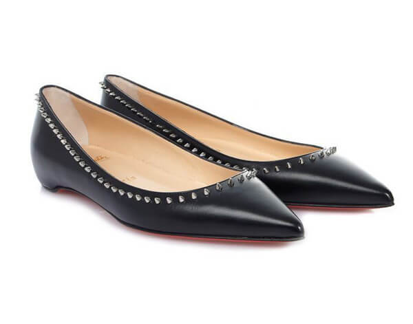 2017最新作 Christian Louboutin クリスチャン ルブタンコピー STUDED FLAT SHOES